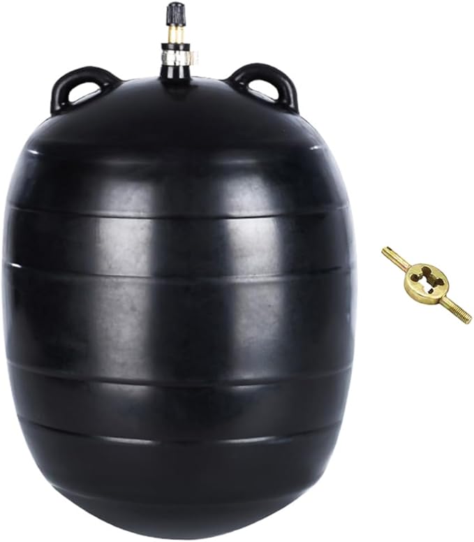 7.9 Inch Inflatable Pipe Plug, Water Shut Off Airbag for Drain & Sewer Lines - Reusable Rubber Test Ball, Temporary Water Blocker for Pipe Repair, Closed Water Testing & Maintenance