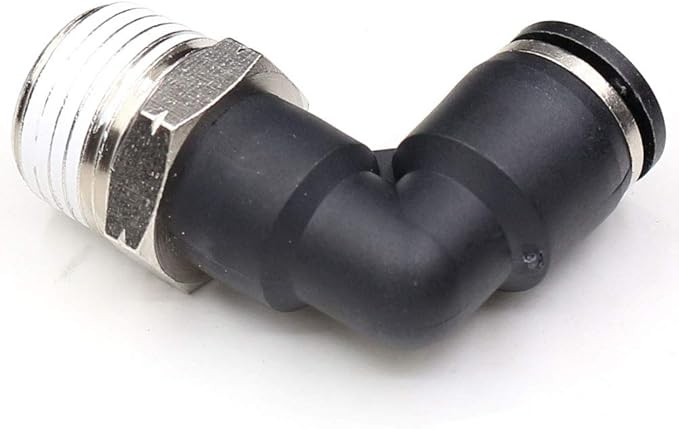 CEKER 3/8 in to 1/2 Npt Elbow Push Connect Fittings - 90 Degree Airline Fittings 2Packs