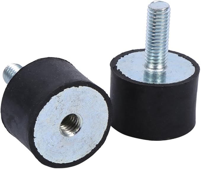 M8 M6 Vibration Isolator, Keenso Vibration Mount 2 Threaded Studs AntiVibration Isolation Rubber Mounts Boat Bobbins, pack of 4(VD3020 M823) Other Tuning