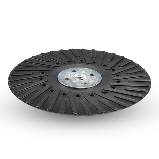 BHA Angle Grinder Ribbed Backing Pad for Resin Fiber Disc, 7" x 5/8" x 11
