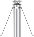 6" Extended Chimney Stove Pipe Roof Bracket Support, Stainless Steel Chimney Pipe Roof Support for Stove Pipe, Adjustable Chimney Pipe Bracing, Stability Against Wind & Snow