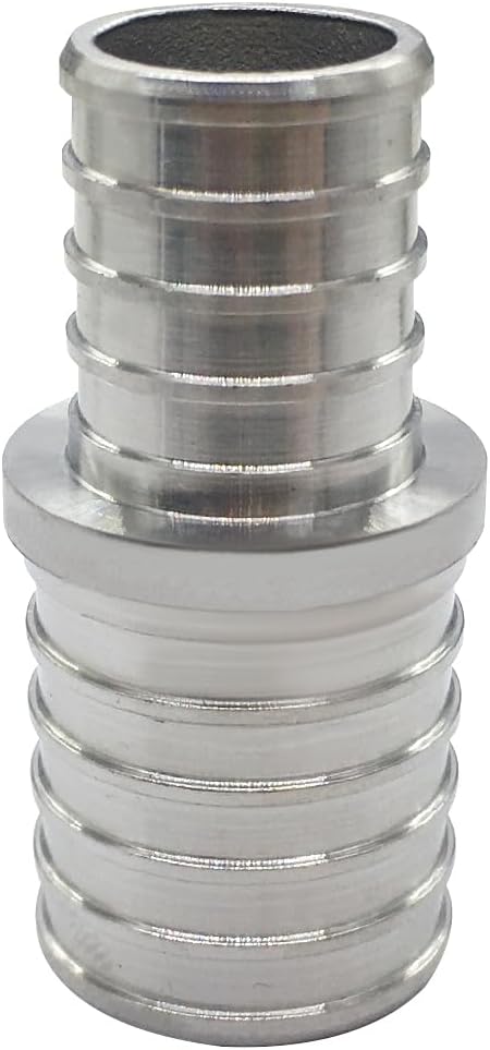 PEX 3/4" x 1" Stainless Steel Reducing Coupling For Pex Tubing Connection (Pack of 2)