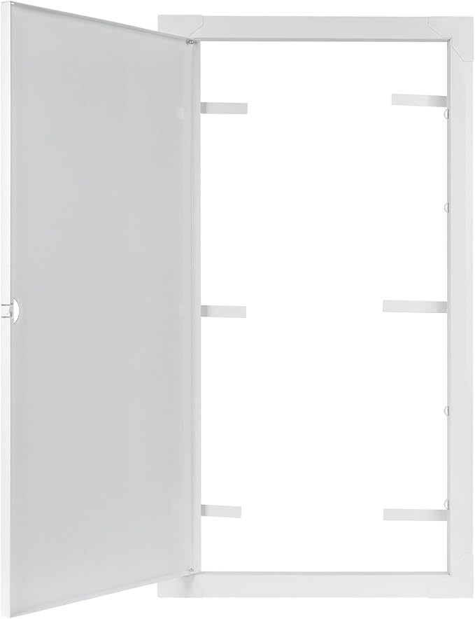 12x24 Inch White Access Panel – Metal Rectangular Wall & Ceiling Access Door for Plumbing Electrical HVAC – Easy Install Indoor Panel for Drywall Home Improvement and Maintenance