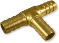 5/8" Brass Hose Mender Tee Barb Union/Connector 3-Way Fitting | 179-1010C