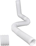 Extra Extension Flexible Pipe for Prestantious 3.1” Pipe, 2.6 inches ID, 3.1 inches OD, Stretched Length 6.6ft, White