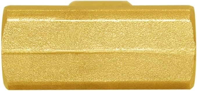 Joywayus 2PCS Brass Tee Pipe Fitting 3/8" x 3/8" x 3/8" NPT Female Barstock 3 Way Hose Fitting