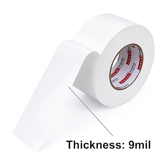 2-Pack Duct Tape - 165ft x 2in - White Duct Tape Heavy Duty, Flexible, No Residue, Tear by Hand - for Repairs Crafts & Home Improvement