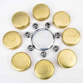 JEGS Brass Freeze Plug Kit | Fits 1965-1990 Big Block Chevy 396-454 Mark IV | Made In USA | Includes 16 Plugs