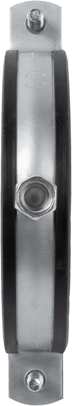 4" Inch Galvanized Pipe Hanger with Rubber - Conduit Mounting Clamp - Tube Brackets - Pipe Clamps - Tube Wall Mounting Bracket Clamp - Rigid Conduit Holder - PVC and Metal Pipe Attachment Hanger