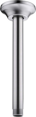 BESTILL 8 Inch Ceiling Mount Rain Shower Head Arm and Flange, Brushed Nickel