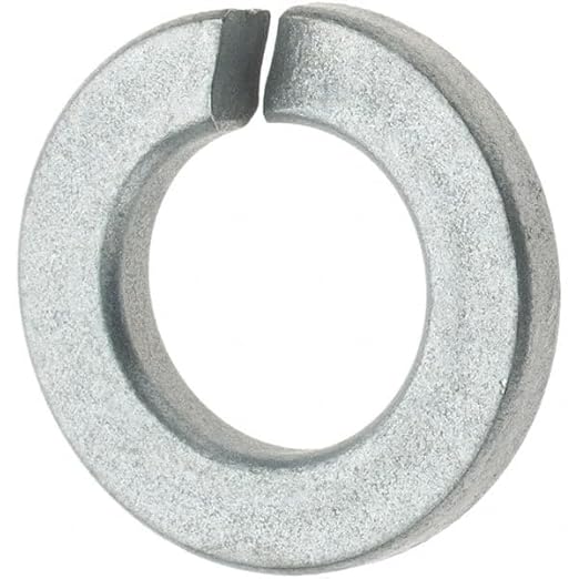 1/2 Split Lock Washer (50 Pack) Zinc Plated Steel, Meets ASME B18.21.1 by Makers Bolt
