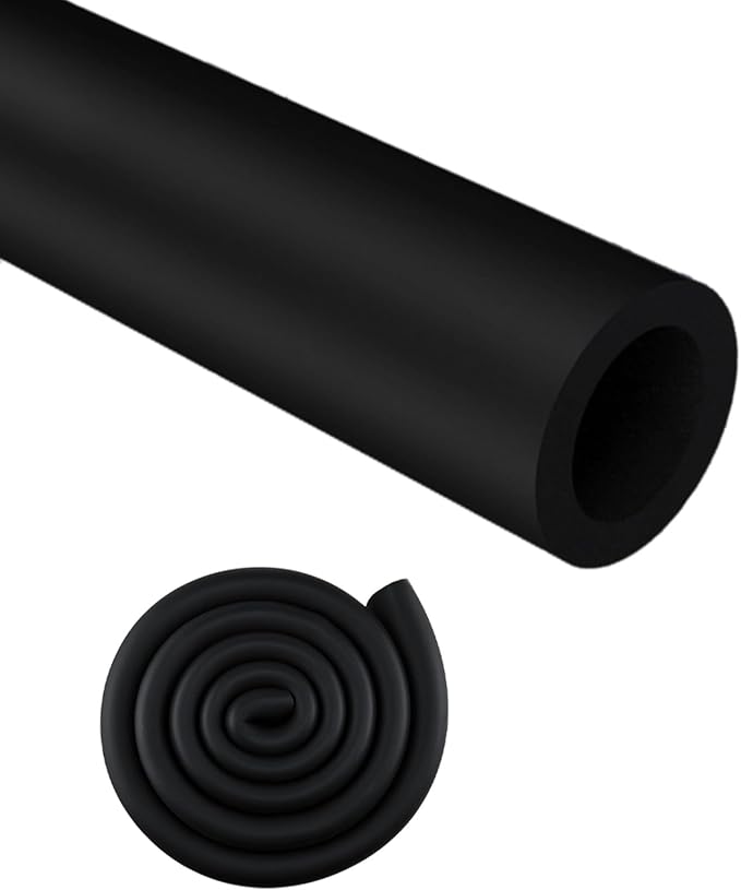 Insulation Foam Pipe 2 inches ID ,6 feet Long, Used for air Conditioning Pipe Insulation, Outdoor Water Pipes and Table Corner Protection,Black