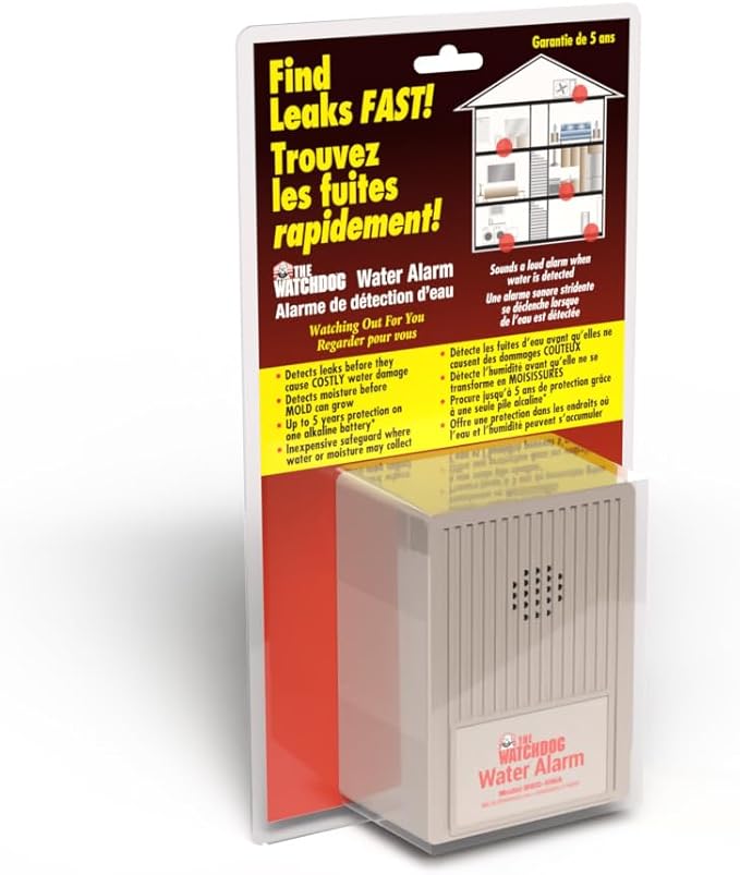 The Basement Watchdog 110 dB Water Alarm w/Detachable Sensor for Hard-to-Reach Areas (BWD-HWA)