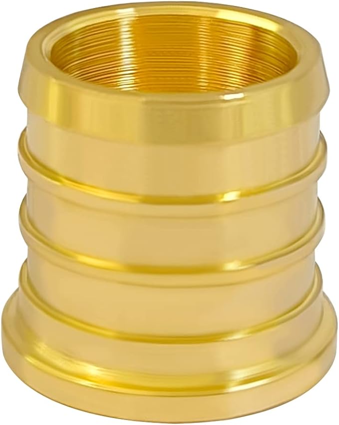 Hooshing 10PCS 3/4 inch Pex Barb Plug End Cap Brass Crimp Pipe Fittings