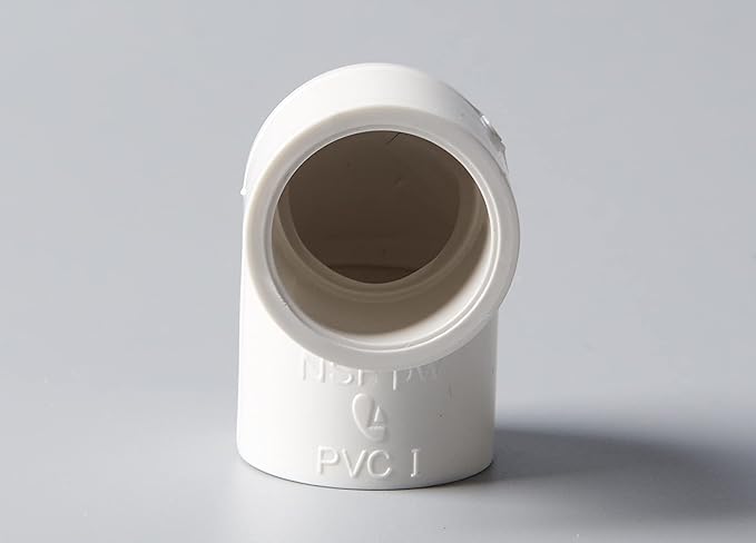 Rainbow Dream 1-1/2 Inch 90 Degree PVC Pipe Elbow - 6 Pack, White