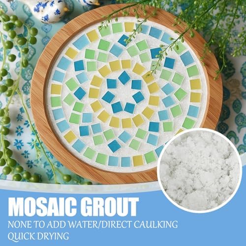 Mosaic Crystal Grout – Ultimate Grouting Solution & DIY Craft Essential for Mosaic Tile Projects, Handmade Art, & Home Decor (6.3oz)