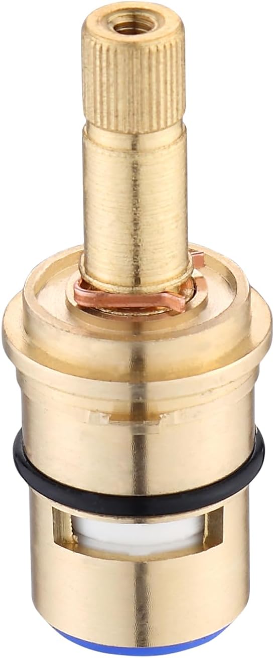 Faucet cartridge replacement compatible with DA507071W Ceramic Disc Cartridge Round Stem-Hot