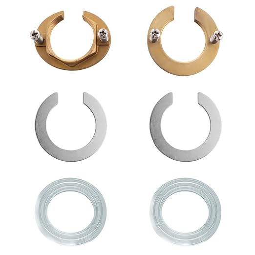 2 Set Brass Faucet Lock Nut Brass Female Locknut Faucet Washers, Faucets Nut Hex Female Locknut, for Bathroom Accessories Wash Basin Tap Fixing Fitting(1.23" (31.5mm)