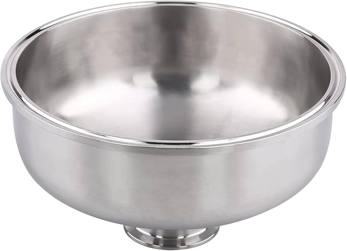 DERNORD Tri Clamp Bowl Reducer Sanitary Fitting Stainless Steel 304 (Tri Clamp Size: 8 inch x 2 inch)