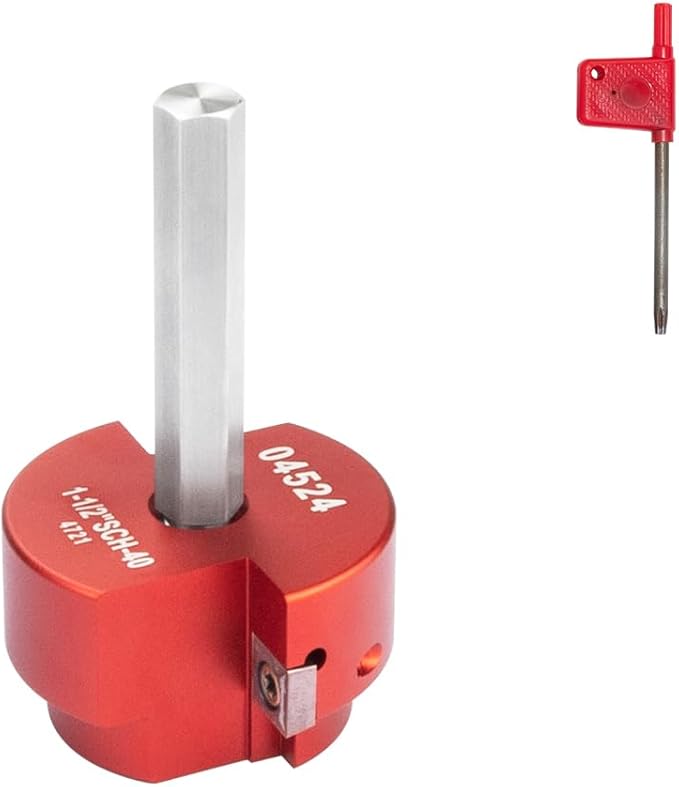 2 Wings PVC Pipe Reamer, Plastic PVC Pipe Fitting Saver Kit Fit into Standard 1/2" Drills 1.5inch Head Socket Saver Tool