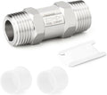TAISHER 1PCS 316L Stainless Steel 1/8" NPT Male Check Valve,Backflow Prevention,One Way Non-Return Check Valves