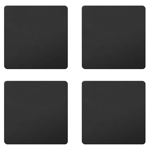 4 Pcs 1/8 Hot Rolled Steel Plates, 4in x 4in A36 Steel Base Plate, Square Weldable Metal Plates for Structural Support and Industrial Use