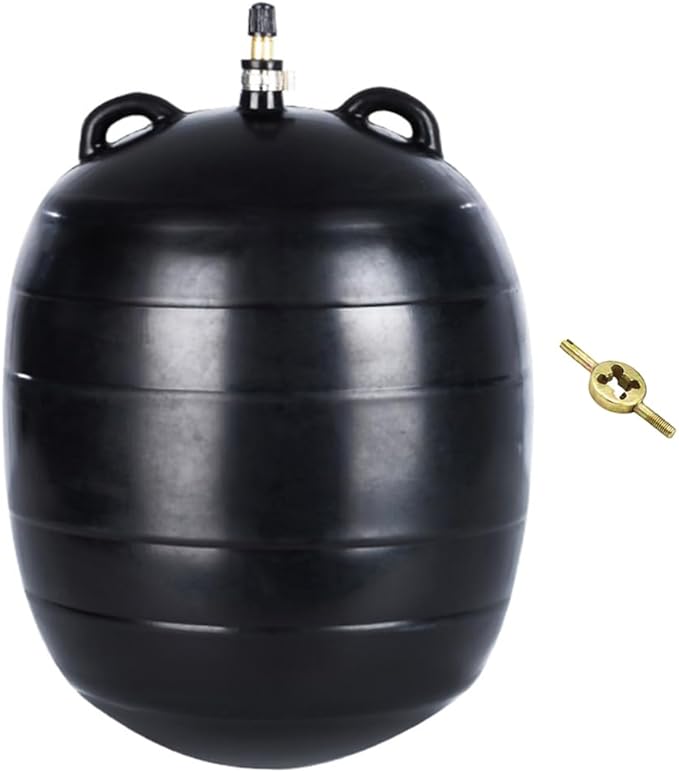 9.9 Inch Inflatable Pipe Plug, Water Shut Off Airbag for Drain & Sewer Lines - Reusable Rubber Test Ball, Temporary Water Blocker for Pipe Repair, Closed Water Testing & Maintenance