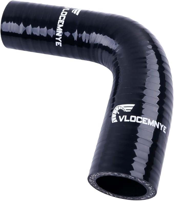 4-Ply 90 Degree High Performance Elbow Silicone Hose Coupler ID 1 1/4" -1 1/2" inch (32mm-38mm) Length 4 inch (102mm) Black
