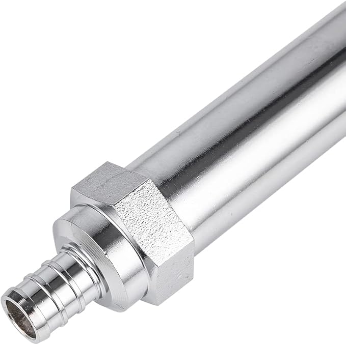 EFIELD 6-inch Anti-Siphon Frost Free Sillcock 1/2 inch Barb Crimp Pex X 3/4 inch Hose Bibb, Chrome Plated Body,(SILLCOCK025),(SILLCOCK025)