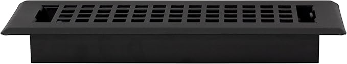 Decor Grates LTH310-BLK Lattice Floor Register, 3x10 Inches, Black,(Alloy Steel, Plastic) (Pack of 2)