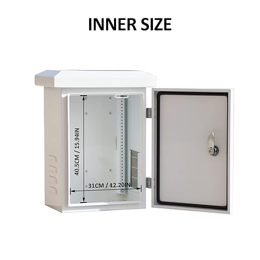 Electrical Box, Steel Electrical Enclosure, IP Waterproof Box for Outdoor Electronics, NEMA Outdoor Enclosure, Projector Box Enclosure for Electronics 20x16x10