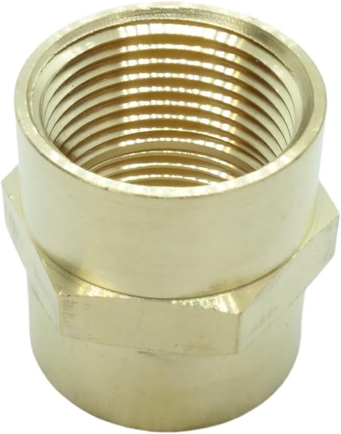 2 Pcs Brass Female Coupling 3/4" x 3/4" NPT fnpt to fnpt Coupler