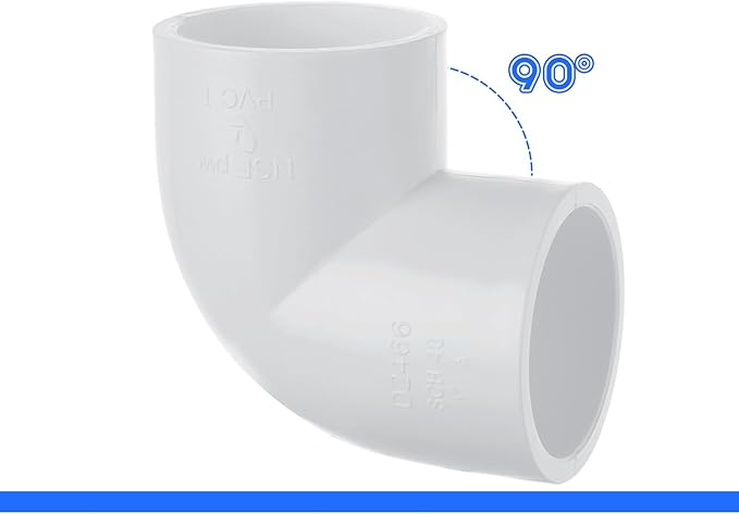30PCS 1 inch 90 Degree Elbow Pipe Fittings 2 Way PVC Pipe Fittings Right Angle Elbow PVC Adapter Furniture Build Grade PVC Pipe Adapter Fittings SCH40 PVC Corner Fittings