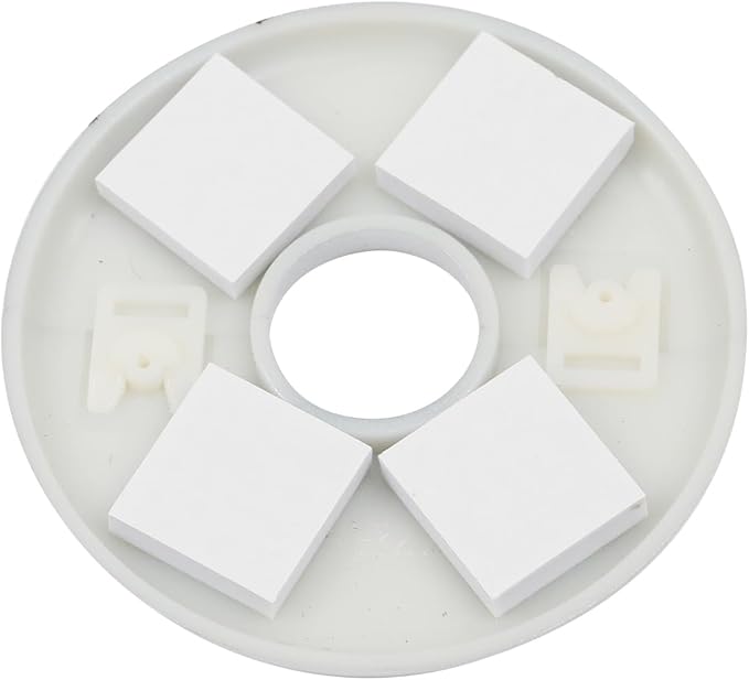 4 Pcs Wall Split Flange, ABS Round Self-Adhesive Escutcheon Plate Buckles Design for 0.86"/22mm,Silver
