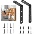 Anti Tip Furniture Anchors for Baby Pet Proofing,Furniture Wall Anchor Furniture Dresser Bookshelf Falling Prevention Device for Children (BLACK-2PACK)