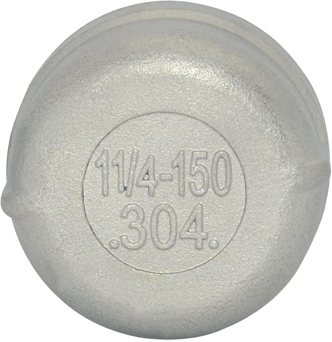 1-1/4" 1.25" Cap,NPT Female Threaded Cast Pipe Fitting,Stainless Steel 304