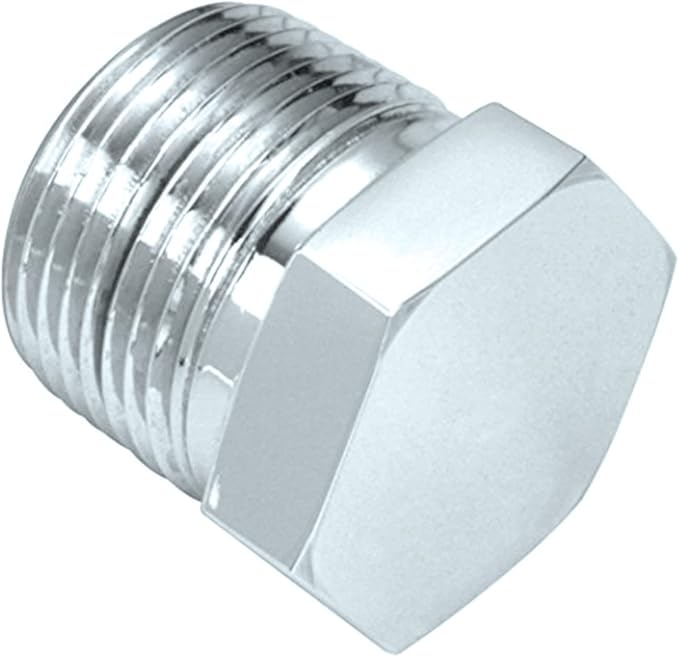 HFS(R) Hex End Plug 1/4" NPT Male, Stainless Steel 304 Pipe Fitting Hex Head, Pack of 4