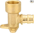 (Pack of 50) EFIELD Pex-A Expansion1/2"x 1/2" Female NPT Drop-ear Elbow Brass Fitting ONLY For Pex-A Tubing Connection, ASTM F1960,(PEX1960116-50PCS)