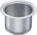 Kitchen Extended Sink Flange, Deep Garbage Disposal Flange Kitchen Sink Stainless Steel Flange Fit 3-1/2 Inch Standard Sink Drain Hole, Deep Sink Flange Replacement Accessories