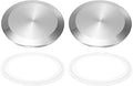 uxcell Stainless Steel Sanitary Fitting Clamp End Cap 3" (77.5mm) Solid Tube End Cap with Silicone Gasket for Food Beverage Cosmetics Factory Pipes
