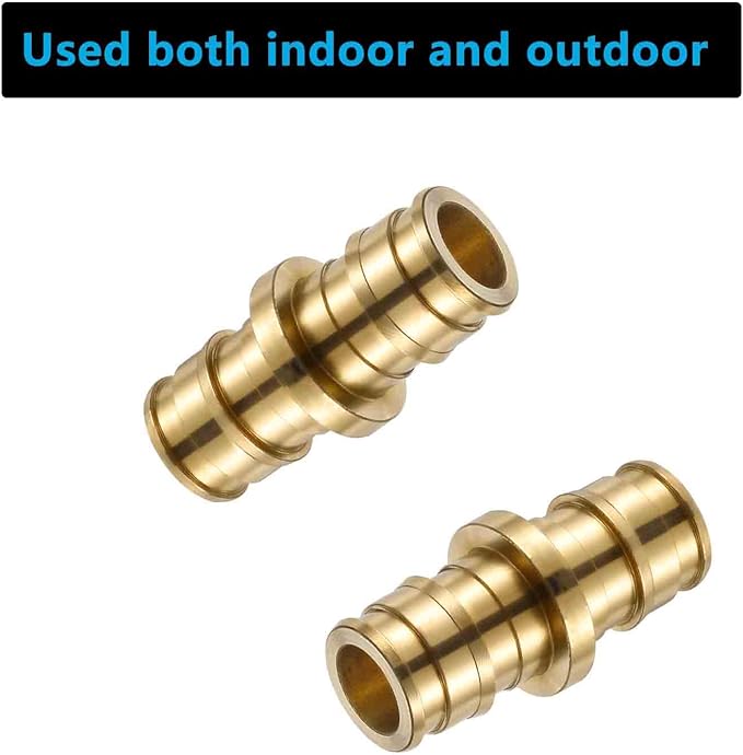 (10 Pack) Lidertik PEX-A Fittings 1/2 Inch Expansion Straight Coupling LI-EPXC1212(10 Pieces)