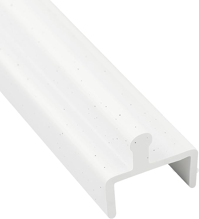 KC Hardware Aluminium Sliding Screen Door Bottom Track, Patio Door Track Replacement, Sliding Door Track Repair- 72 Inches (White)