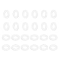 MECCANIXITY PTFE Flat Washers, 24Pack 19mm OD 10mm ID 2mm Thick Sealing Spacer Gasket Ring for Faucet Pipe Hose Bolt Machinery, White