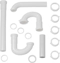 Waxman PlumbCraft 15-Piece Complete Bathroom Sink Drain Repair Kit 7027110N, Various Bathroom Sink Drain Pipes for Repairs to Problem Areas, Bathroom Sink Drain Assembly for Multiple Sink Pipe Options