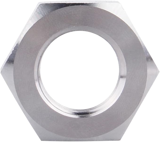 DERNORD Cast Pipe Fitting Stainless Steel 304 Hex Locknut 3/8 Inch NPT Female (Pack of 2)