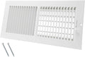 14 x 6 Inch [Duct Opening] Air Vent Covers for Wall or Ceiling - High Airflow 2 Way Steel Ventilation - Adjustable Wall/Ceiling Register, 15-3/4 Inch x 7-3/4 Inch [Overall Dimensions]