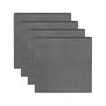 MECCANIXITY 4pcs 1/16"(2mm) x4 x4 Steel Plate, Black Hot Rolled A36 Steel Sheet Plate Base, Square Weldable Metal Discs for Industrial Construction Structural Support