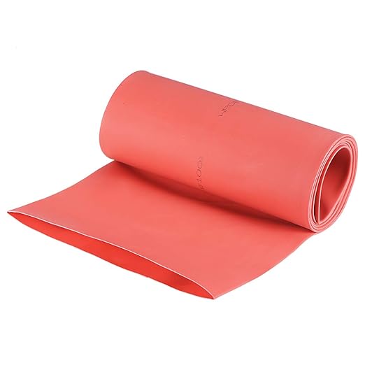 uxcell Heat Shrink Tubing, 4"(100mm) Dia 162mm Flat Width 2:1 Rate Shrinkable Tube Cable Sleeve 1m - Red