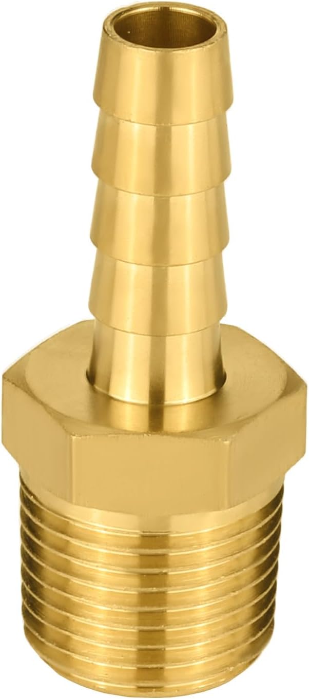 (Pack of 30) EFIELD Brass Hose Barb Fitting Adapter, 1/8" Barb x 1/8" NPT Male Pipe Fitting,(BARB001-30PCS)