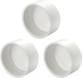 1 Pcs 8" PVC External End Cap Fitting, SCH40 Furniture Grade PVC Pipe Plug Adapter, Pipe Cover Fittings for DIY Project, Irrigation System, Plumbing Framework, Garden Structures